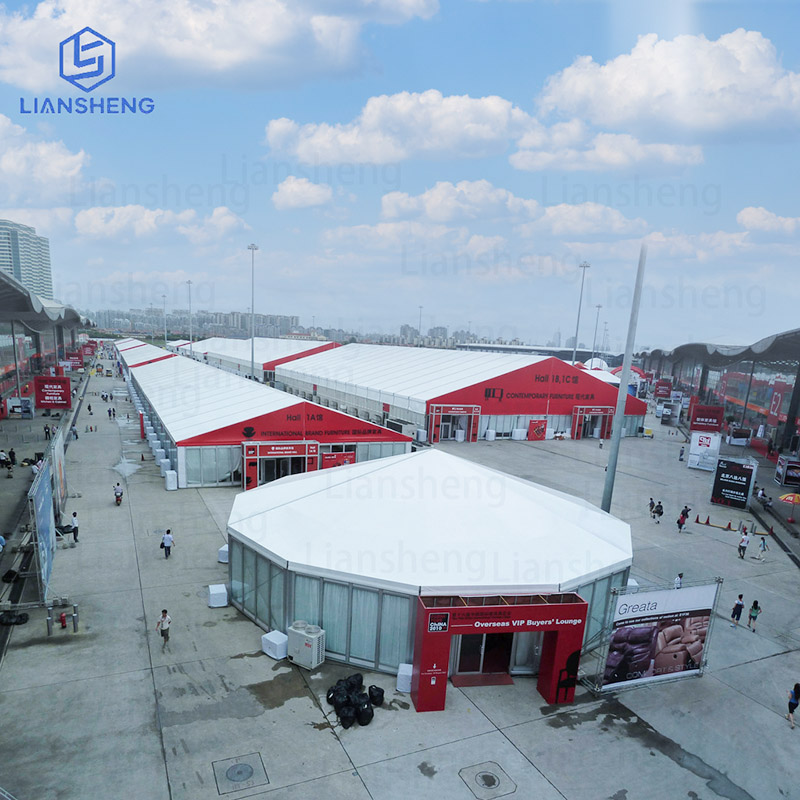 Grande tenda di lusso per eventi all'aperto Tenda con logo Tenda per fiere in vendita