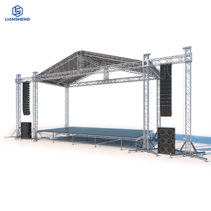 Podio da palco all'aperto di vendita calda per eventi di concerti e display in alluminio con traliccio dal design gratuito