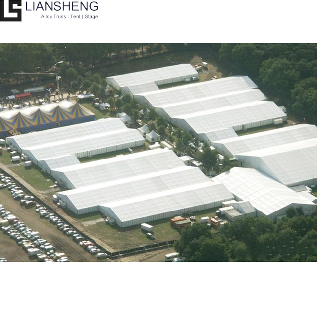 Tenda all'aperto bianca permanente all'aperto del magazzino delle tende per stoccaggio Tenda foranea di grande capacità su misura