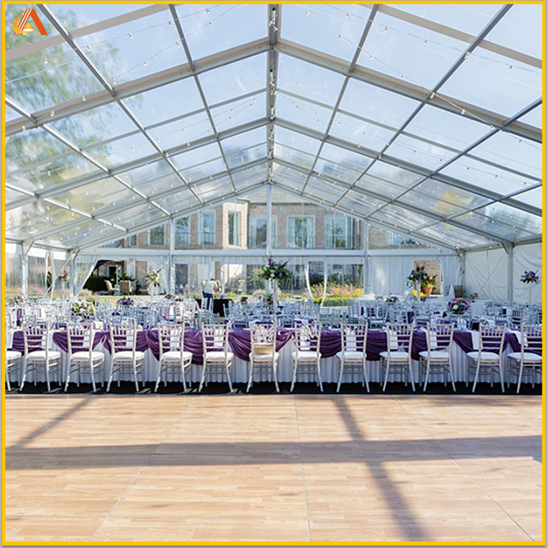 Tenda per tendone trasparente per eventi, tenda per feste di matrimonio, struttura in lega di alluminio di alta qualità, impermeabile, in PVC