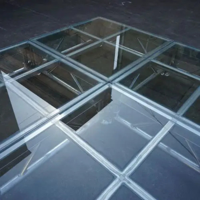 Palcoscenico per matrimoni pieghevole in vetro e alluminio portatile