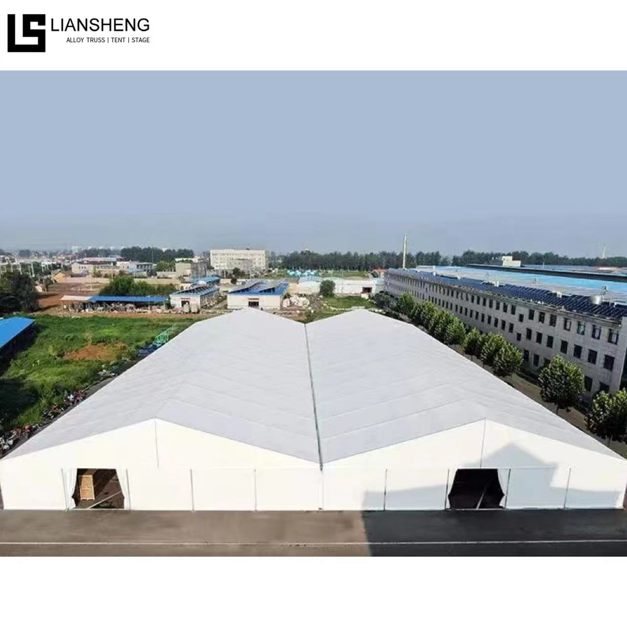 Tendone per matrimoni in alluminio e PVC da 500 persone