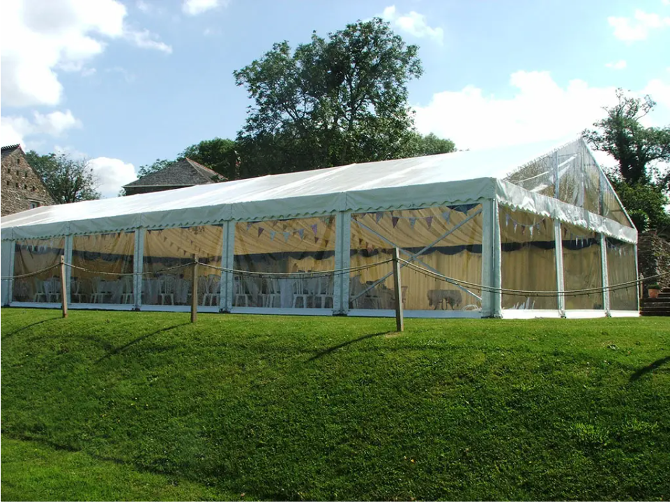 Tenda da matrimonio all'aperto trasparente di lusso Tenda da festa personalizzata di alta qualità Tenda con struttura in vetro ABS in PVC