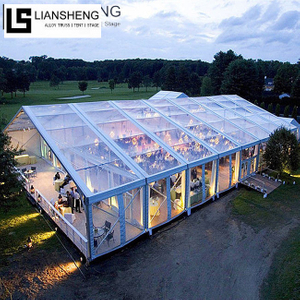 Produttore di tende per matrimoni con struttura in alluminio trasparente di grandi dimensioni Fornitore di tende per eventi di lusso per feste