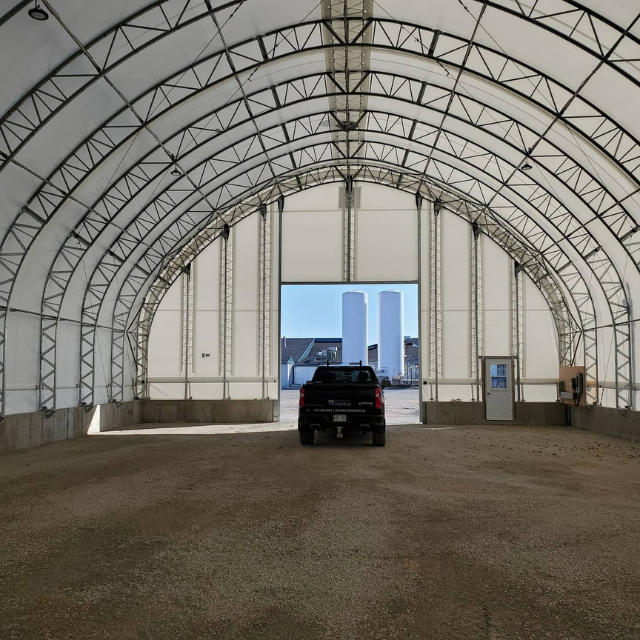 Tenda da magazzino in lega di alluminio per produttore di tende industriali semicircolari per carichi pesanti in vendita