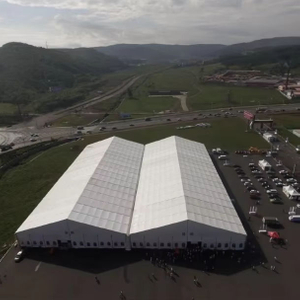Grande tenda per eventi per feste in magazzino industriale impermeabile in PVC per esterni