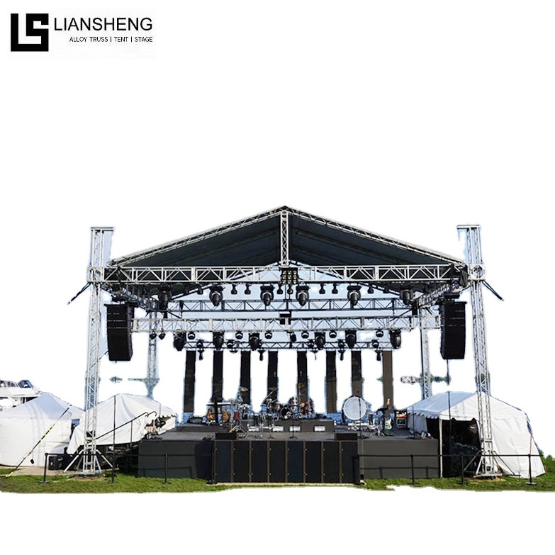 Global Goal Post Truss Led Screen Heavy Loading Truss Spigot in alluminio quadrato Illuminazione Stage Truss in vendita
