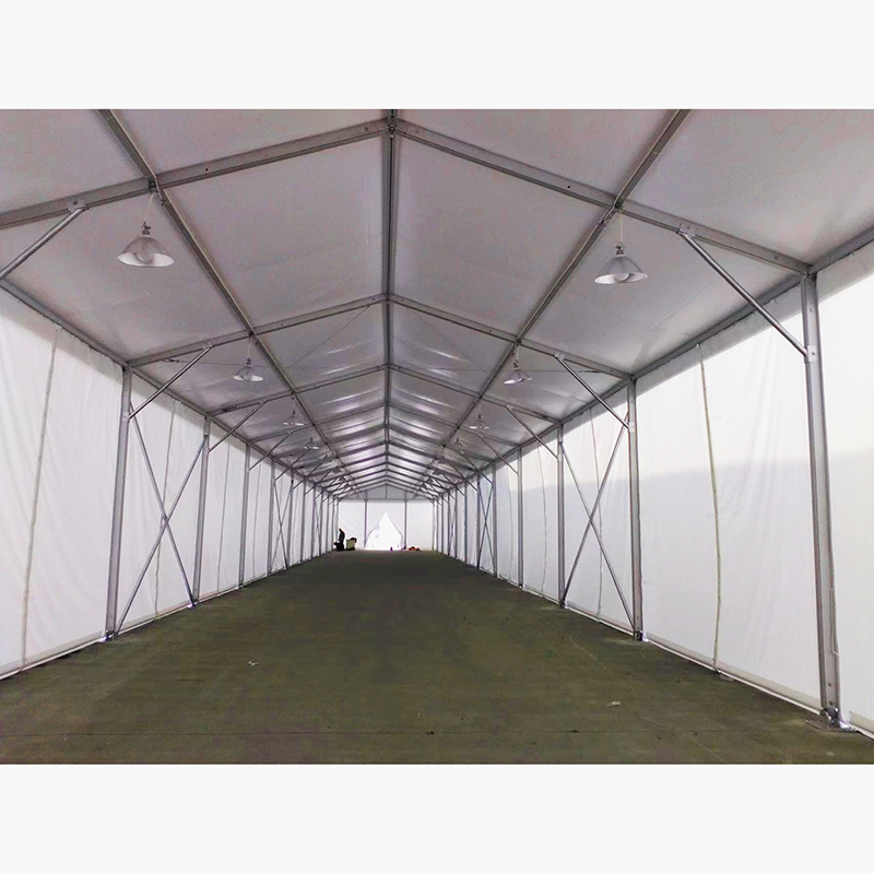 Tenda da magazzino di stoccaggio industriale con grande struttura in alluminio da 25x40 m