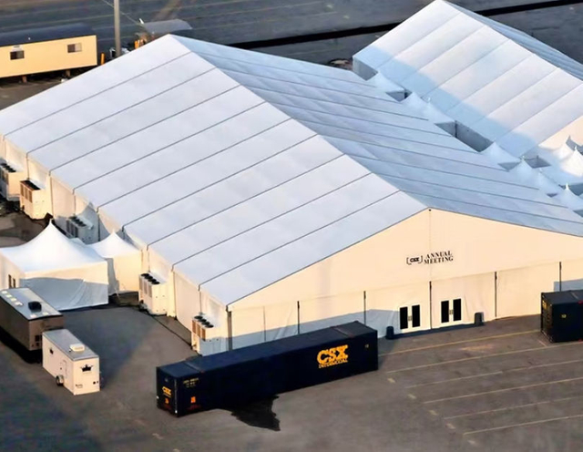 Grande tenda per eventi per feste in magazzino industriale impermeabile in PVC per esterni