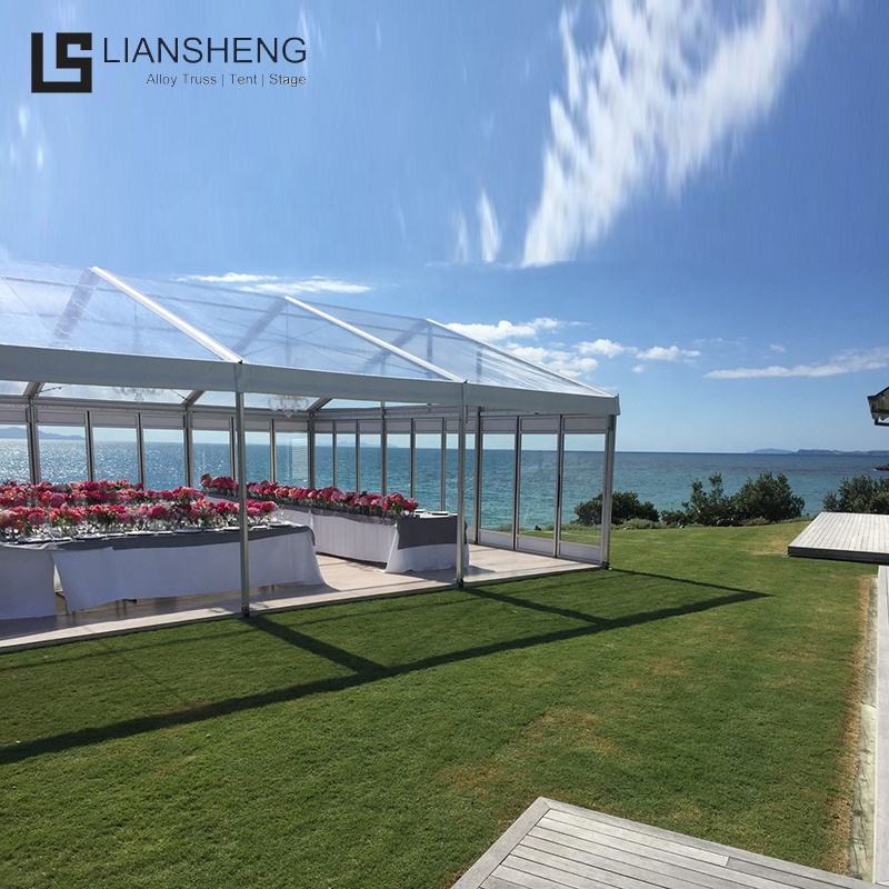 Tenda panoramica da esterno Crystal Plaza 25x45m