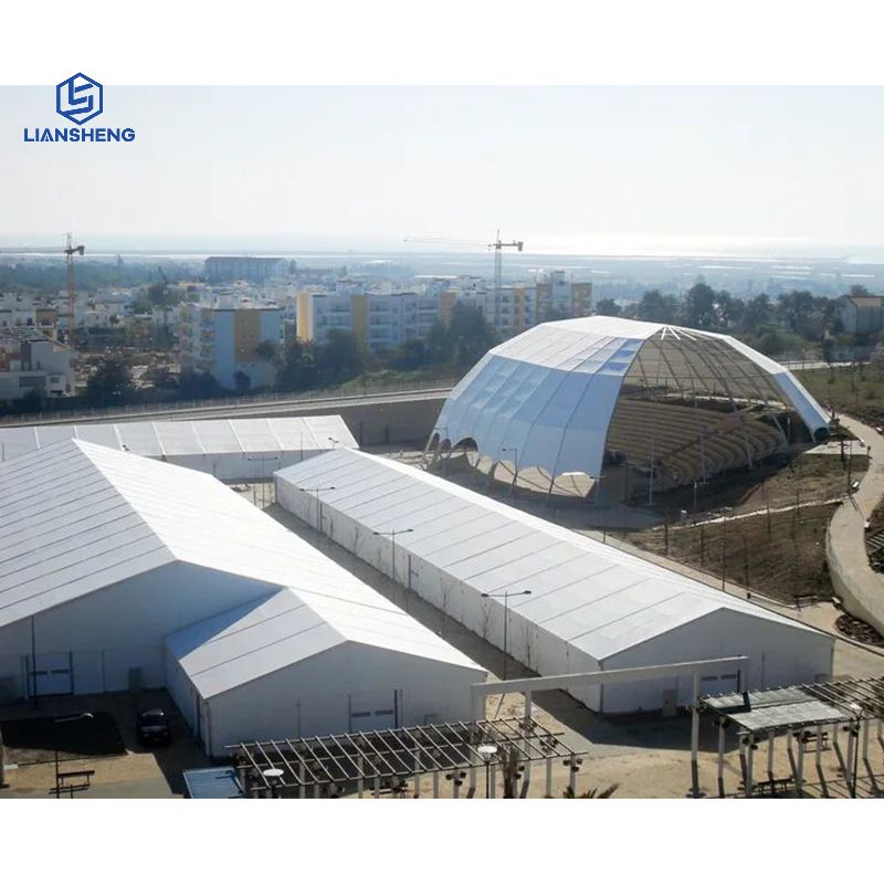 Tenda da magazzino impermeabile con struttura in alluminio