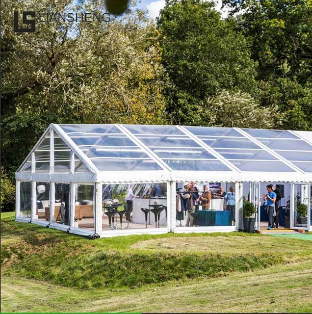 Tenda da matrimonio trasparente con telaio in alluminio per esterni 20 x 40 cm