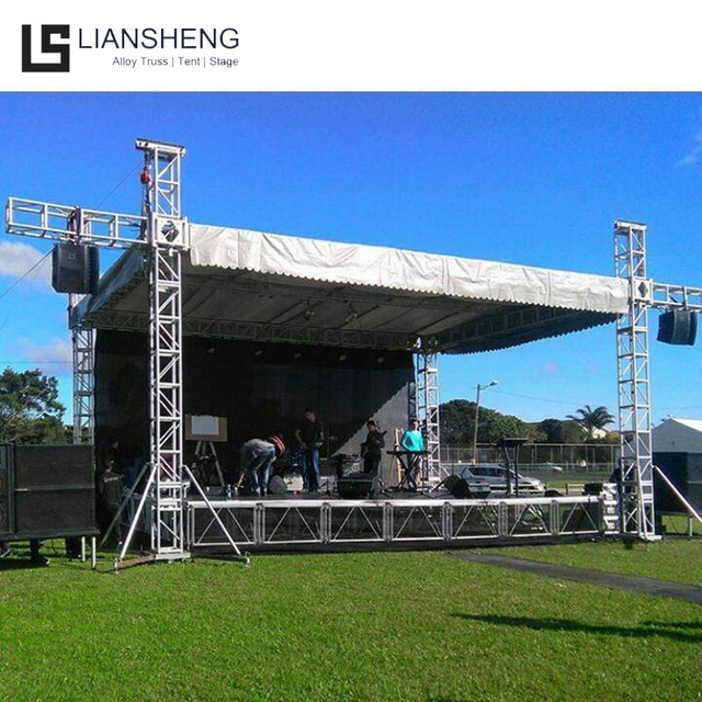 Global Goal Post Truss Led Screen Heavy Loading Truss Spigot in alluminio quadrato Illuminazione Stage Truss in vendita