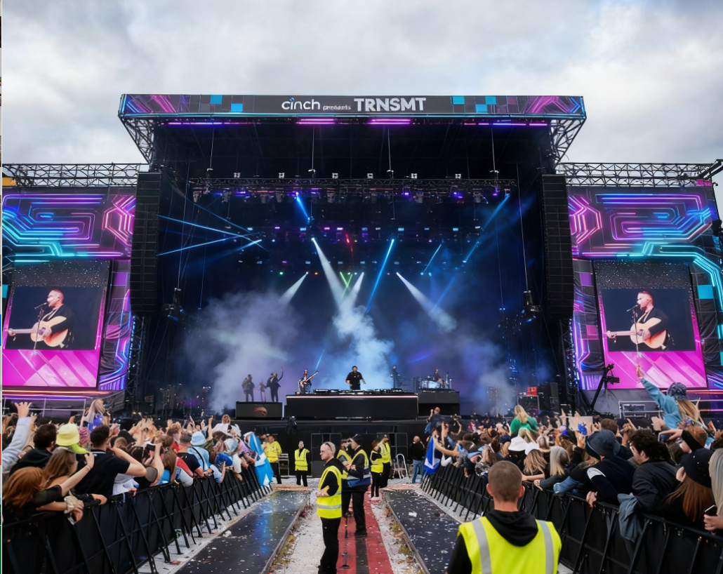 Sistema di tralicci in alluminio per palco da concerto di grandi dimensioni 20 m × 40 m