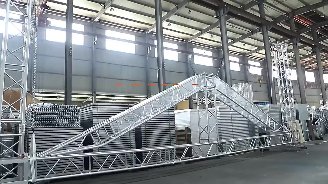 Sistema di tralicci da palco in alluminio per esterni di alta qualità per display degli altoparlanti