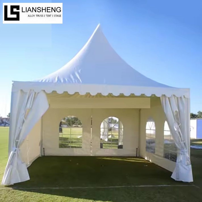 Gazebo da esterno bianco portatile con tettoia da spiaggia, tenda da campeggio Pogada da giardino 6x6m