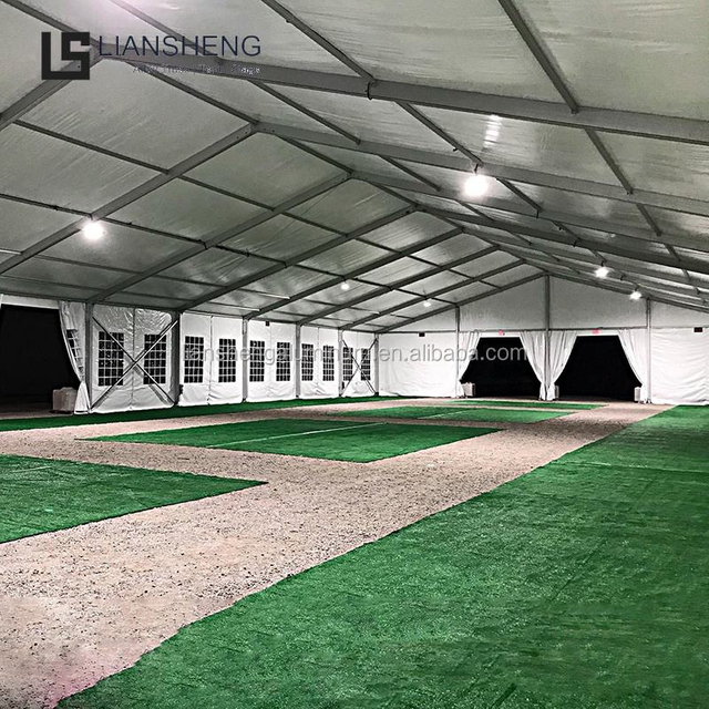 Tende in alluminio modulari resistenti e impermeabili 20x50 m per struttura di magazzino