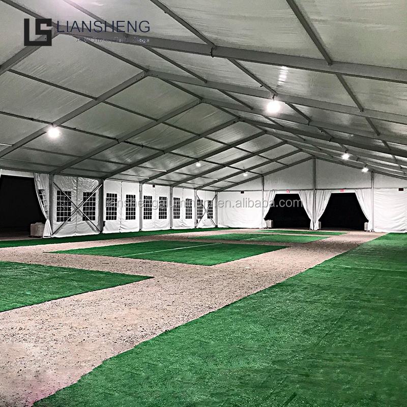 Tende in alluminio modulari resistenti e impermeabili 20x50 m per struttura di magazzino