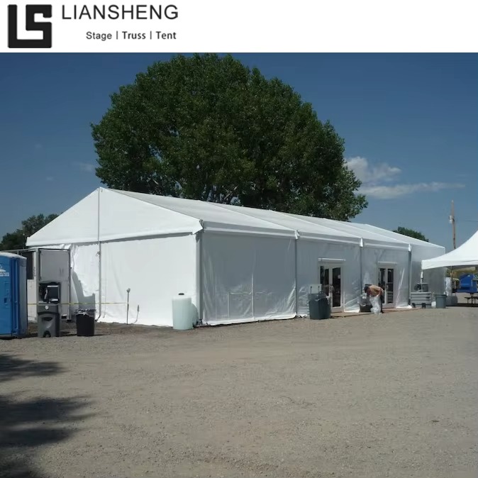 Tenda di stoccaggio industriale resistente a buon mercato di prezzo di vendita dell'intera fabbrica con ampia campata con struttura in alluminio in tessuto PVC