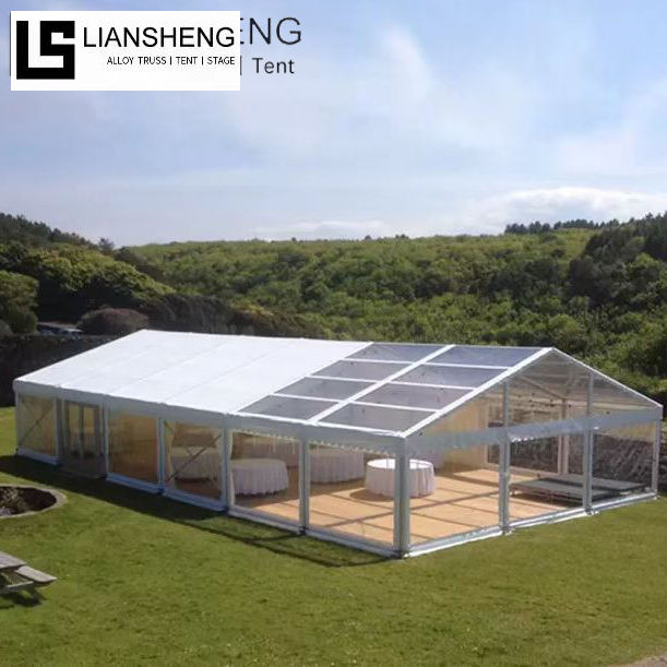 Produttore di tende per matrimoni con struttura in alluminio trasparente di grandi dimensioni Fornitore di tende per eventi di lusso per feste