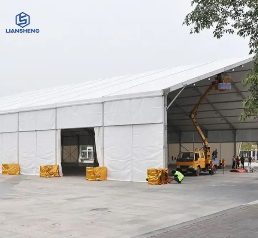Tenda da magazzino in lega di alluminio per produttore di tende industriali semicircolari per carichi pesanti in vendita