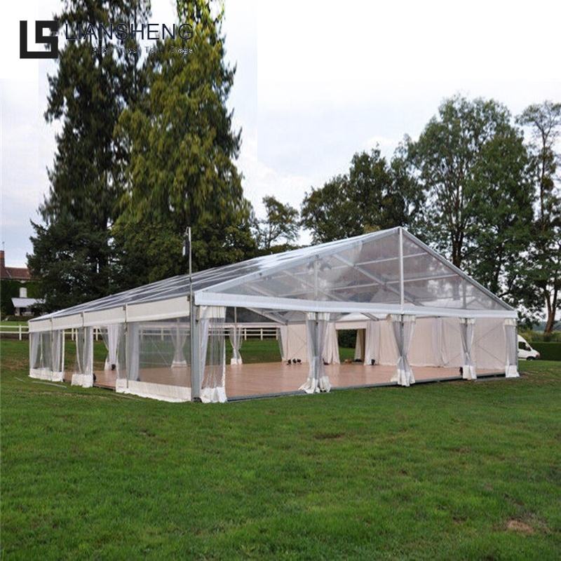 Personalizza la tenda da festa con fodera per matrimonio piccola in alluminio bianco 10X10 da 50-100 persone di alta qualità