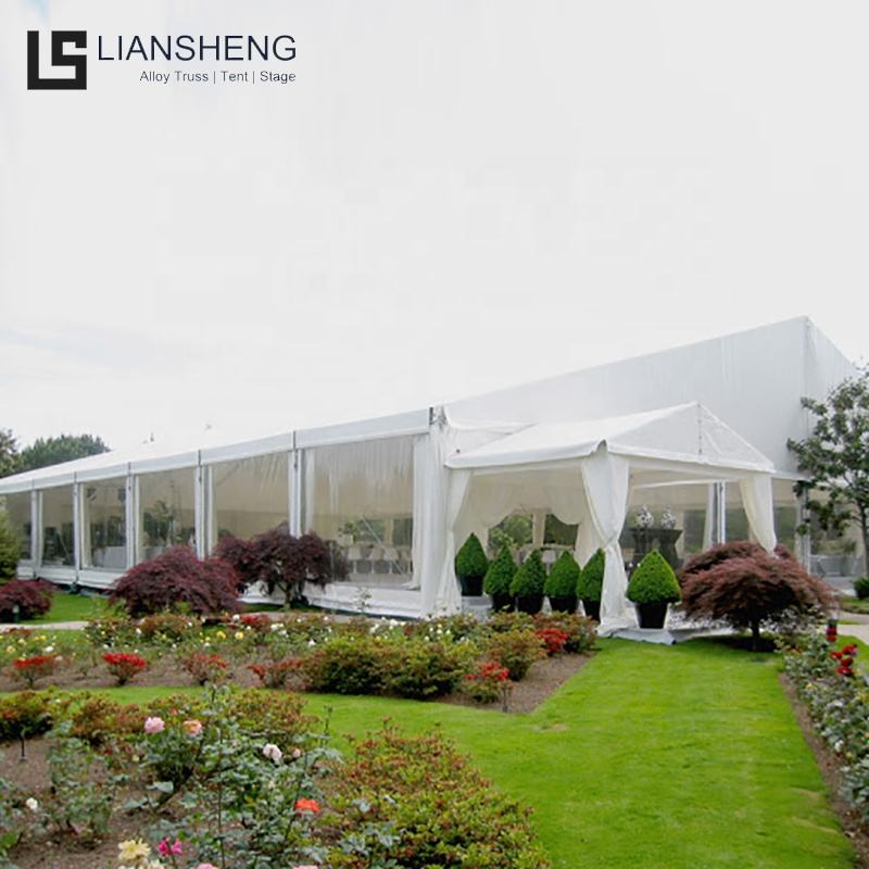 Tende per eventi all'aperto con tendone per matrimonio trasparente con telaio in alluminio da 20 x 40 cm