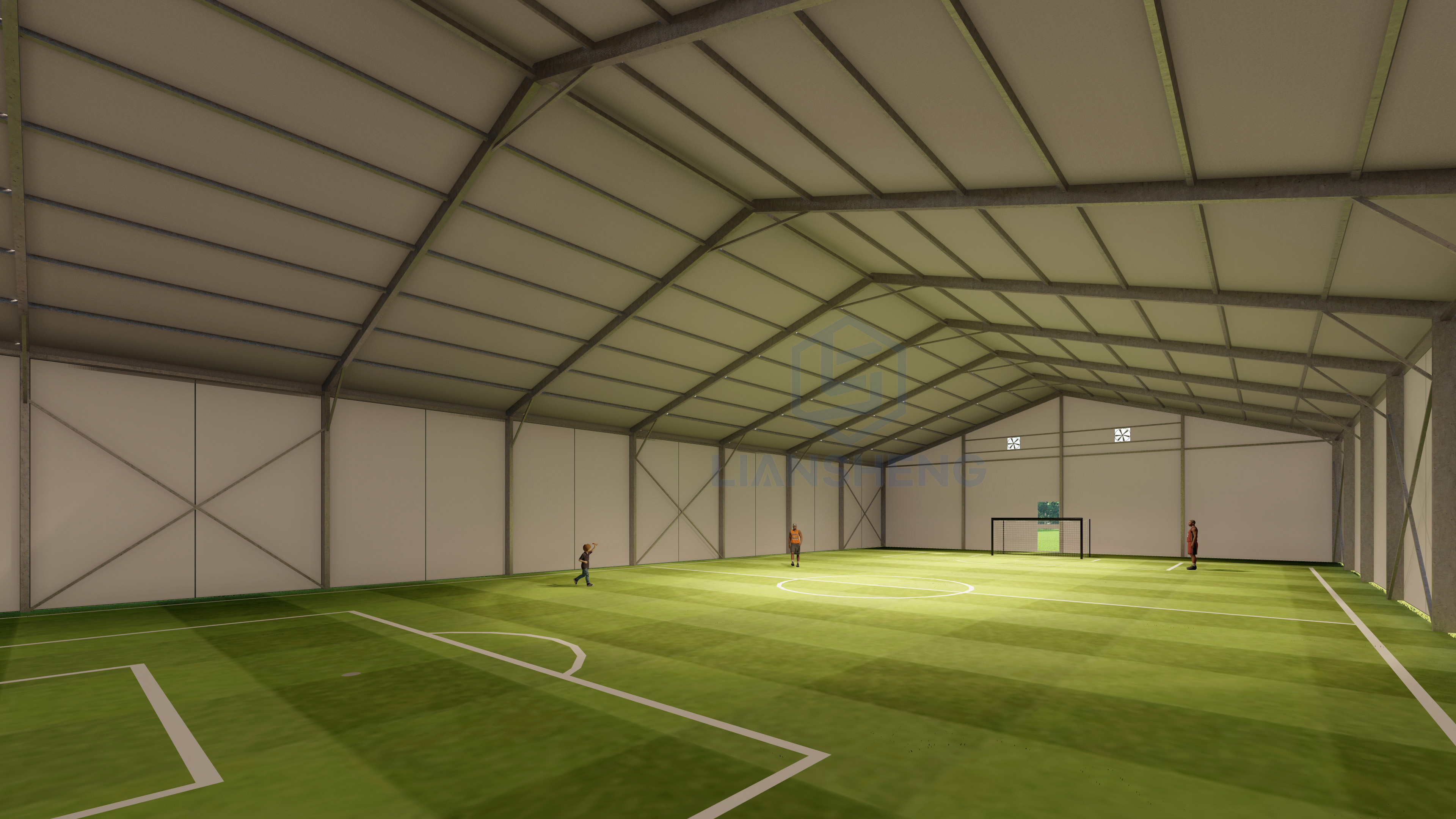 Tenda sportiva Liansheng 20mx30m con telaio in alluminio per tenda da basket 