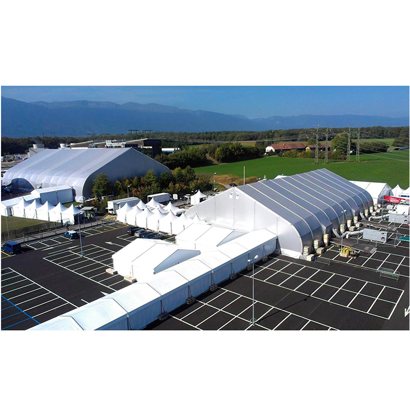 Tenda da magazzino di stoccaggio industriale con grande struttura in alluminio da 25x40 m