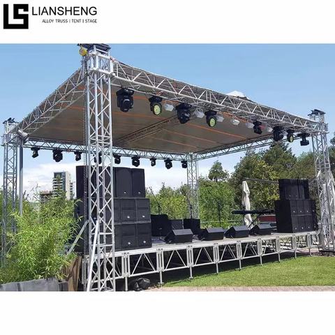 Supporto per illuminazione portatile Truss Display Alluminio Stage Truss Mobile DJ