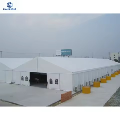 [Serie Qingtian] Tenda di stoccaggio commerciale di grandi dimensioni da 50×100 m — 5.000㎡ Spazio senza colonne · Costruzione rapida · Soluzione rivoluzionaria per lo stoccaggio aziendale
