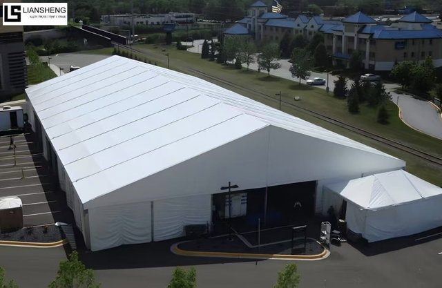 Tenda industriale in alluminio da magazzino, tenda da magazzino in PVC di alta qualità, prezzo di fabbrica, tenda di stoccaggio di grandi dimensioni