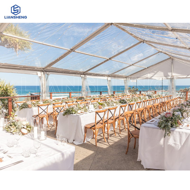 Liansheng · Padiglione del cielo | Tenda nuziale panoramica in PVC trasparente 20m x 30m (modello personalizzato)