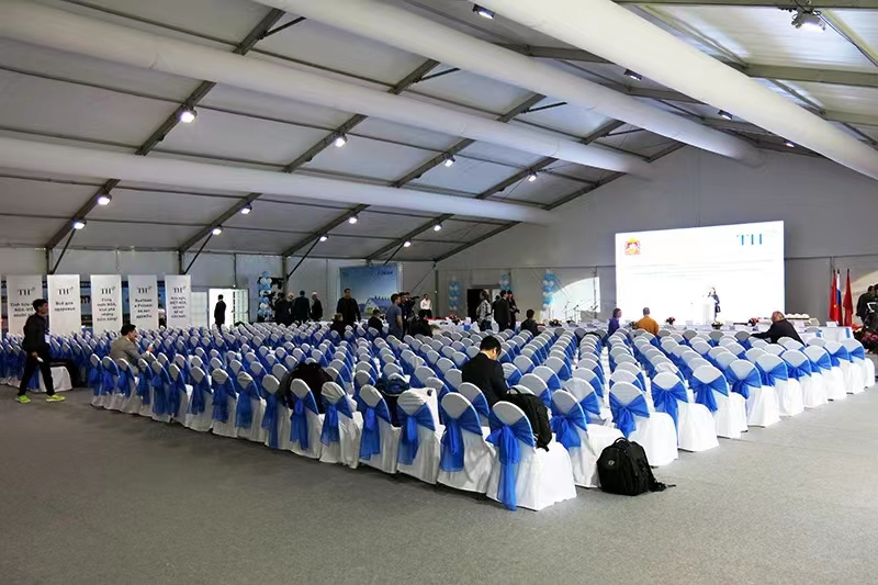 Tenda espositiva con struttura in alluminio di alta qualità 