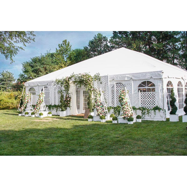 Tenda da matrimonio grande con telaio in alluminio