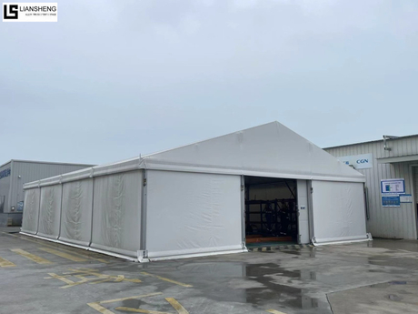 Tenda per tendone in PVC resistente con struttura in alluminio per eventi all'aperto di nozze in magazzino
