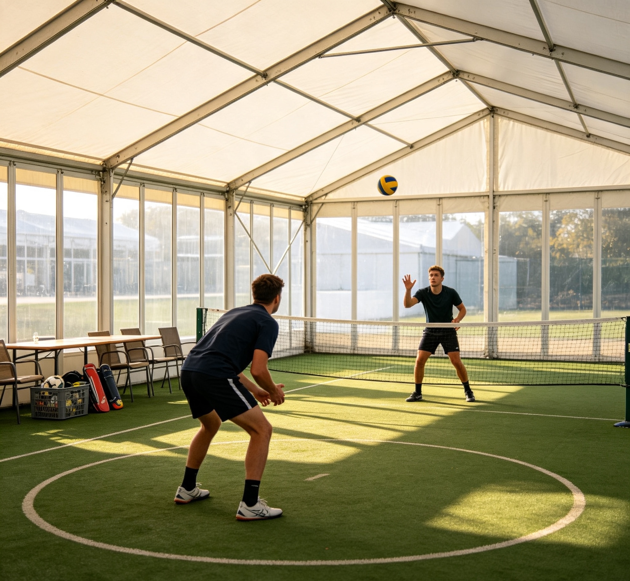Tenda per tendone in PVC resistente con struttura in alluminio per eventi all'aperto di nozze in magazzino