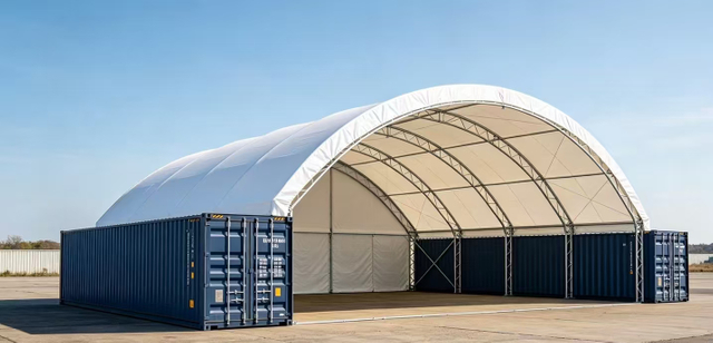 Tenda per tendone curva in alluminio per eventi all'aperto e feste di matrimonio