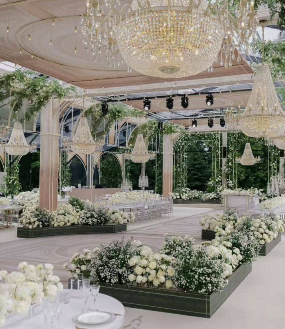 Tenda per tendone per matrimoni in PVC trasparente per eventi di feste all'aperto