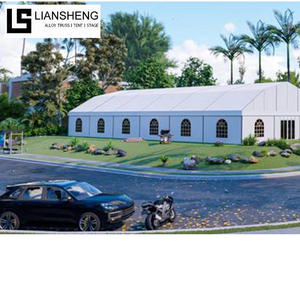 Tenda per tendone in PVC resistente con struttura in alluminio per eventi all'aperto di nozze in magazzino