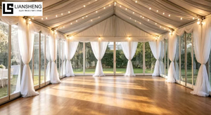 Tenda per tendone per matrimoni in PVC trasparente per eventi di feste all'aperto