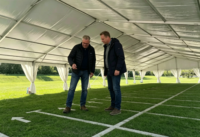 Tenda per tendone in PVC resistente con struttura in alluminio per eventi all'aperto di nozze in magazzino