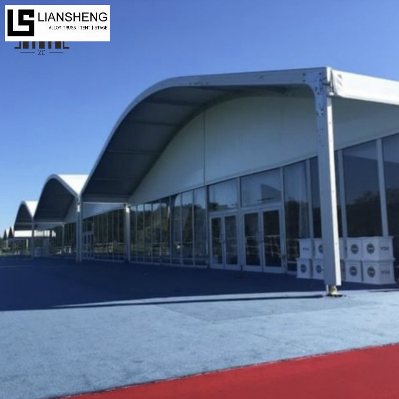 Tenda con tetto curvo – Tenda per eventi con telaio in alluminio